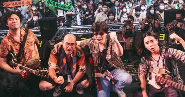 獨立樂團「21世紀無聊男子」由東海大學社會學系教授楊友仁領軍學生一同組成。（圖／讀者提供）