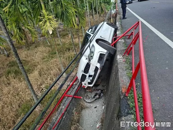 ▲內埔鄉昇華路交通事故。（圖／記者陳崑福翻攝）
