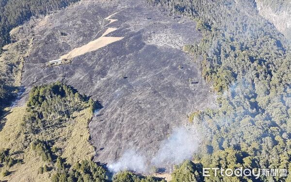 ▲雪霸國家公園大霸線登山步道，11日發生山林火警，幸好搶救及時未釀成重大災害。過去曾造成九九山莊附近燒毀大片珍貴山林。（圖／記者楊永盛翻攝）