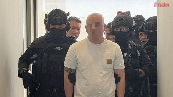 ▲▼27歲的台籍江姓男子在泰國曼谷遭逮捕。（圖／翻攝自Khaosod）