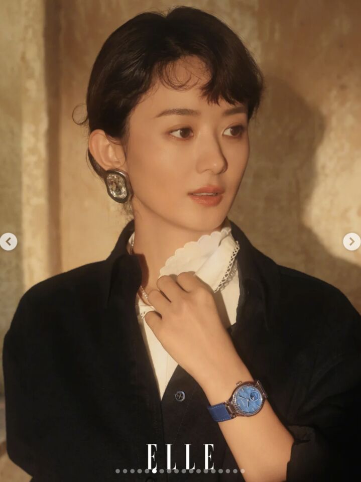 趙麗穎,LONGINES,紀梵希,保養,鐘錶,腕錶,手錶,美妝。（圖／zhaoliying_id IG）