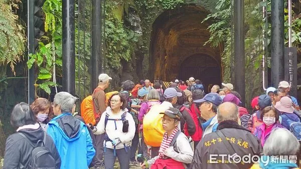 ▲基隆劉銘傳隧道參觀熱潮湧現。（圖／記者郭世賢翻攝）