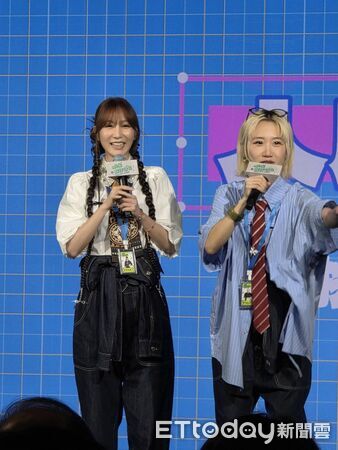 陳漢典(右起)與Lulu跟曾莞婷。（圖／記者葉文正攝）