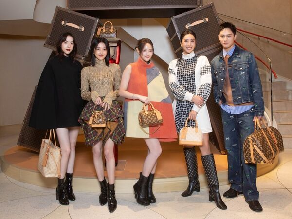 ▲LV 130周年。林奕嵐、邵雨薇、王淨、隋棠、范少勳（圖／品牌提供）