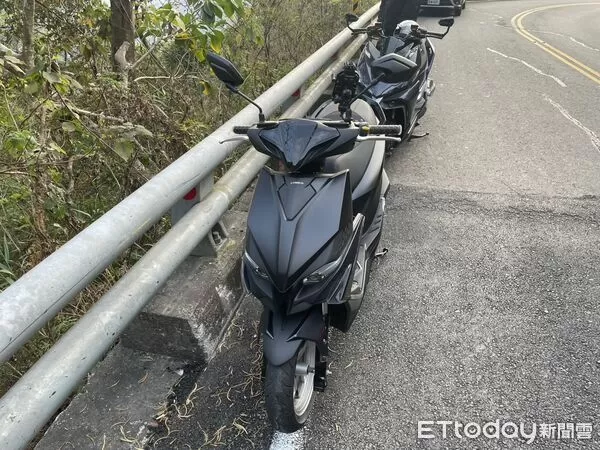 ▲▼19歲騎士三地門自撞護欄　彈飛慘墜9米山坡。（圖／記者陳崑福翻攝）