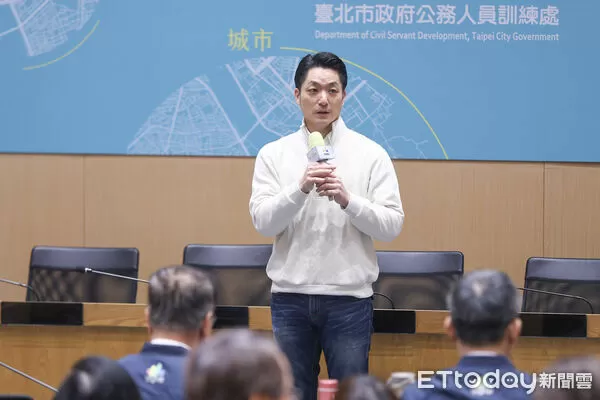 ▲市長蔣萬安出席115年台北隊策勵營。（圖／記者林敬旻攝）