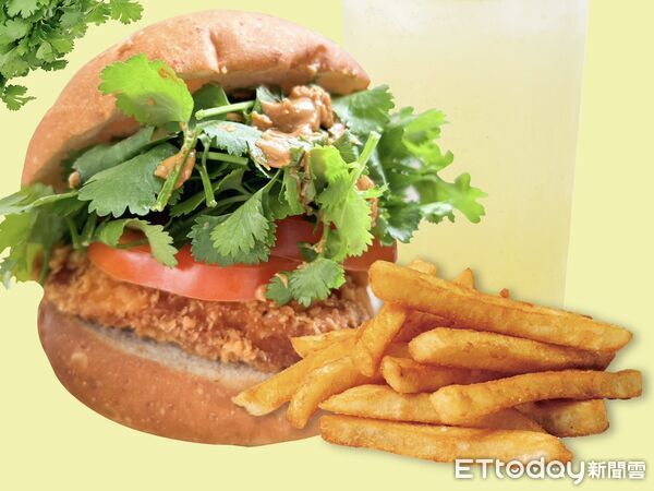 ▲▼「樂檸漢堡」推出全新「香菜花醬漢堡」系列。（圖／業者提供）