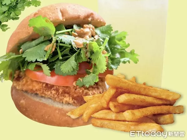 ▲▼「樂檸漢堡」推出全新「香菜花醬漢堡」系列。（圖／業者提供）