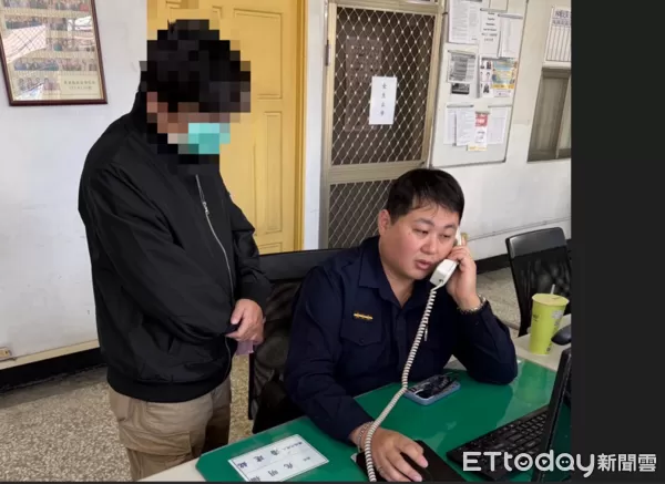 ▲陳姓男子求助內埔警方。（圖／記者陳崑福翻攝）