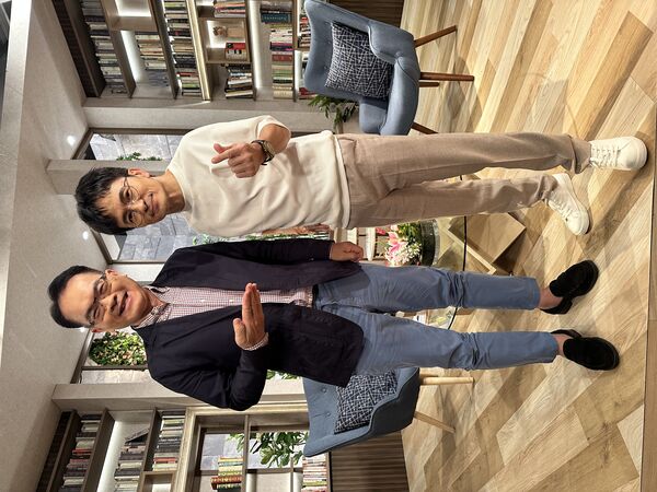 ▲唐從聖接受鄭弘儀專訪。（圖／三立）