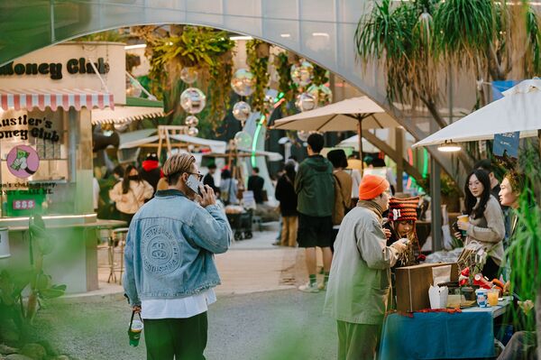 ▲台中PARK2「餐酒中島」新亮相，冬日音樂公園市2日限定。（圖／勤美集團提供）