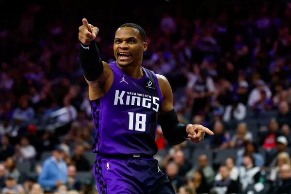 ▲國王衛斯布魯克單場轟進6顆三分球，率隊豪取4連勝。（圖／路透） 