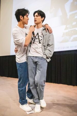 ▲《男公館》主演群張立昂、陳奕、吳思賢（小樂）、周予天、羅宏正、石知田全體出動，現身粉絲見面會。（圖／《男公館》提供）