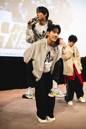 ▲《男公館》主演群張立昂、陳奕、吳思賢（小樂）、周予天、羅宏正、石知田全體出動，現身粉絲見面會。（圖／《男公館》提供）