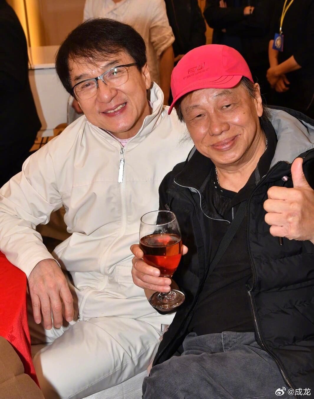 ▲梁小龍與李小龍、成龍、狄龍號稱「四龍」。（圖／翻攝自微博／成龍）