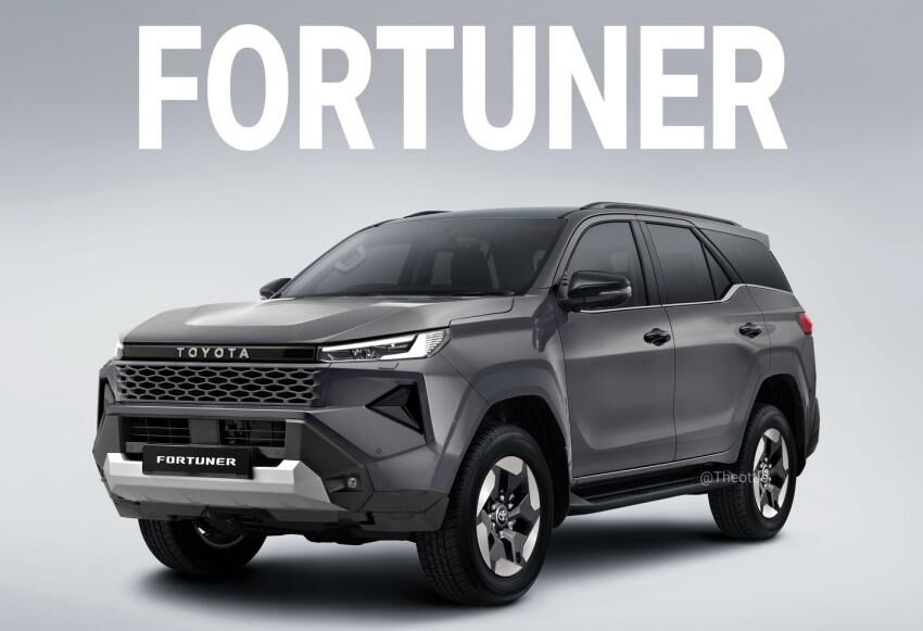 ▲新一代TOYOTA Fortuner預計今年問世！維持強打越野形象招牌。（預想圖／翻攝自《autoevolution》）
