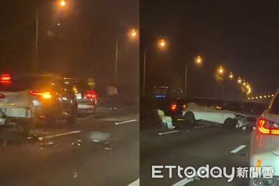 快訊／國一北上晚間嚴重事故！多車連環撞「零件碎滿地」　回堵4公里
