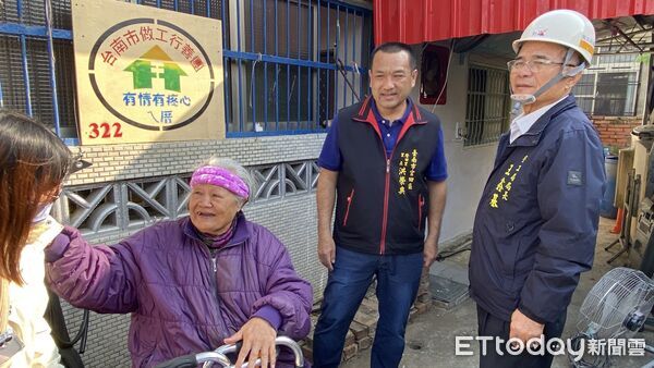 ▲台南做工行善團油漆工會志工前往官田區修繕卑南族長輩住家，齊心完成第322戶希望家園。（記者林東良翻攝，下同）