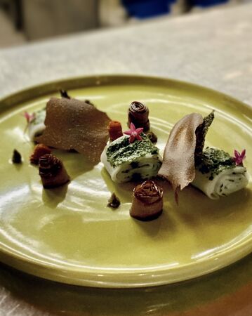 ▲季風以蔬食料理闡述客家飲食文化。（圖／取自季風臉書）