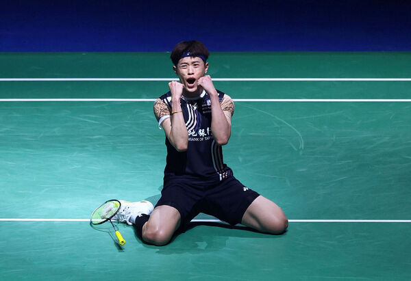 ▲台灣「左手重砲」林俊易。（圖／路透）