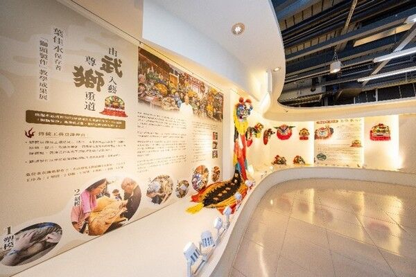 ▲桃園葉佳水藝師「獅頭製作」教學成果展延長展期