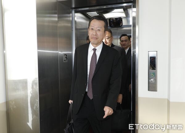 ▲顧立雄19日到立法院。（圖／記者湯興漢攝）