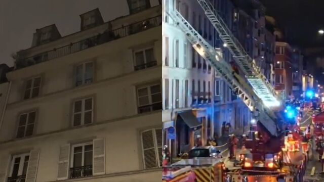 ▲▼慶生到一半「老公寓地板塌了」！　30賓客如坐大怒神狂墜。（圖／翻攝X）