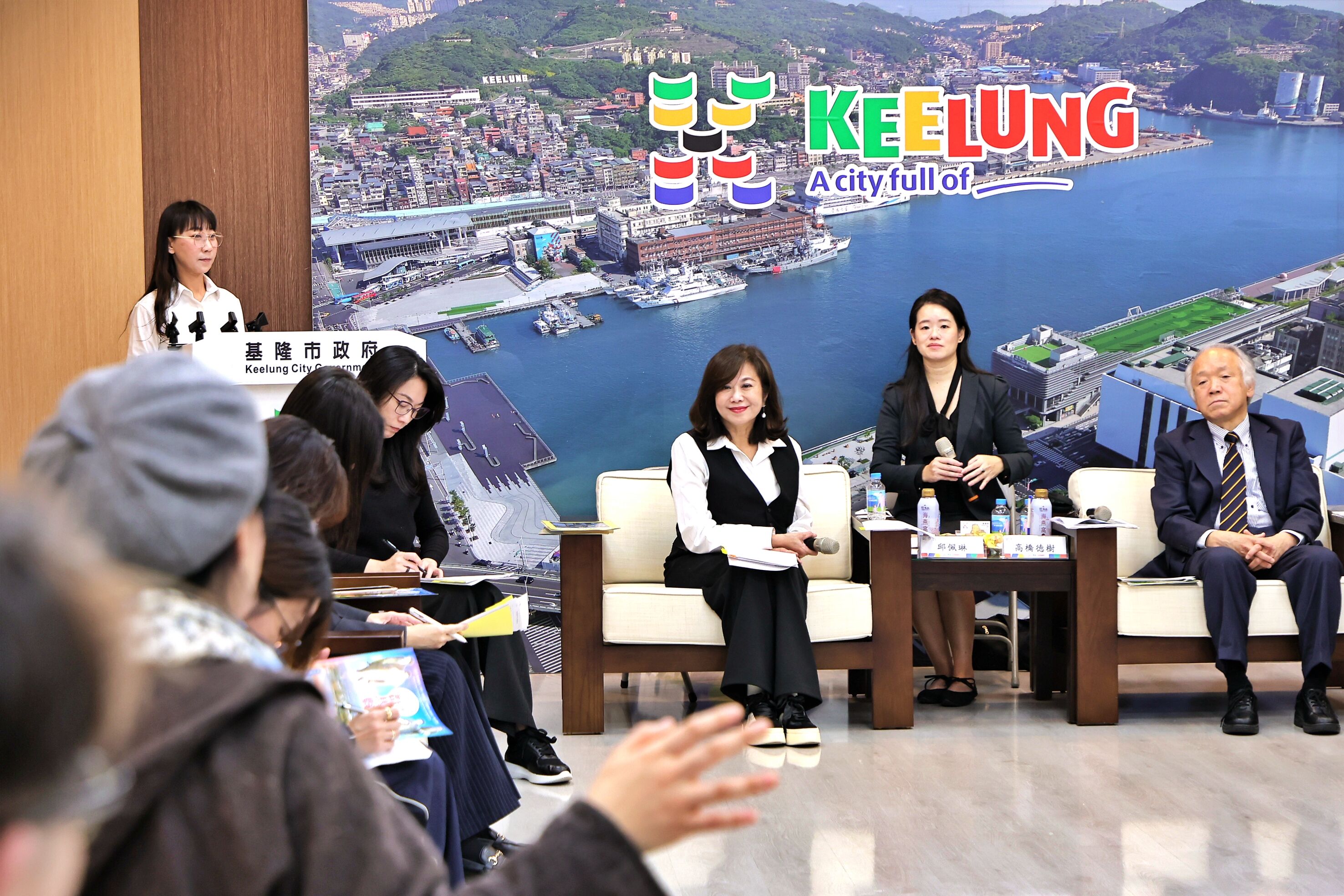 ▲日本石坂莊作顯彰會訪基隆。（圖／記者郭世賢翻攝）