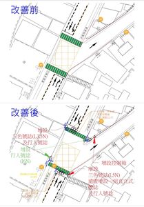 駕駛請減速！基隆中正路、正榮街口「號誌、標線優化」一次看
