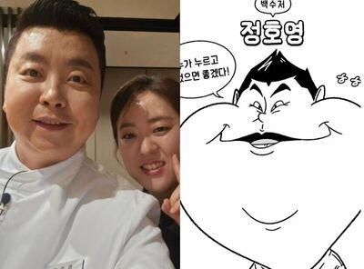  《黑白大廚2》16位廚師醜萌Q版似顏繪！孫鍾元垂眼、鄭鎬泳變氣球　