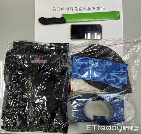 ▲台南新化區檳榔攤18日下午遭歹徒持刀強盜，警方8小時內迅速破案拘提吳嫌到案依法送辦。（記者林東良翻攝，下同）