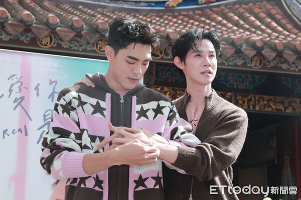 ▲▼夏和熙、楊翹碩 BL直式影集《我說愛你是真的》媒體茶敘。（圖／記者周宸亘攝）