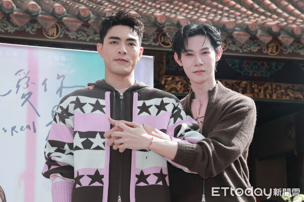 ▲▼夏和熙、楊翹碩 BL直式影集《我說愛你是真的》媒體茶敘。（圖／記者周宸亘攝）