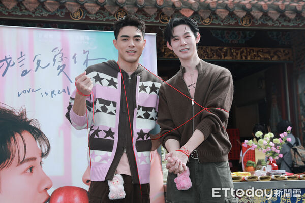 ▲夏和熙、楊翹碩出席《我說愛你是真的》媒體茶敘。（圖／記者周宸亘攝）