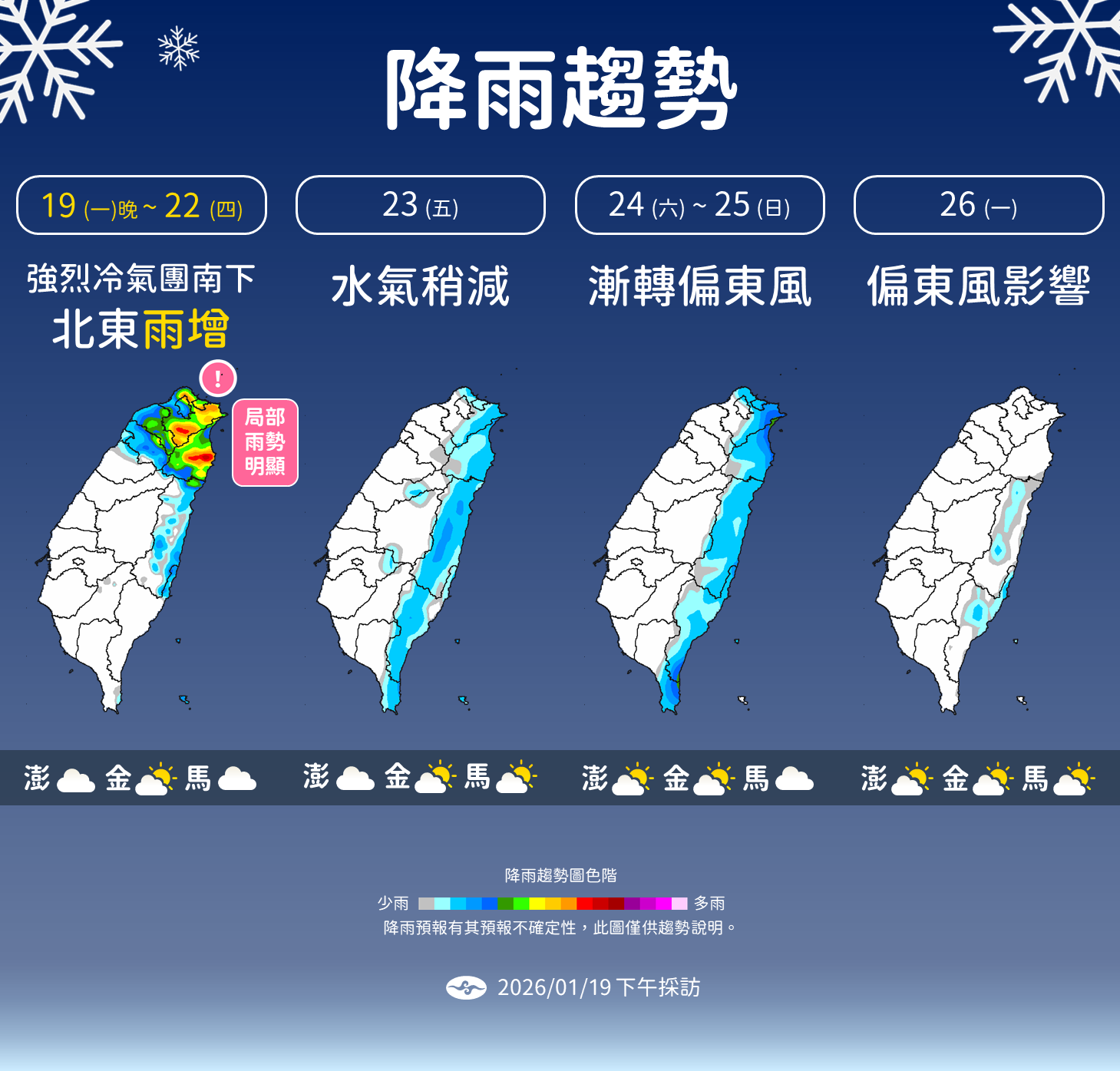 ▲▼未來一周天氣。（圖／氣象署提供）