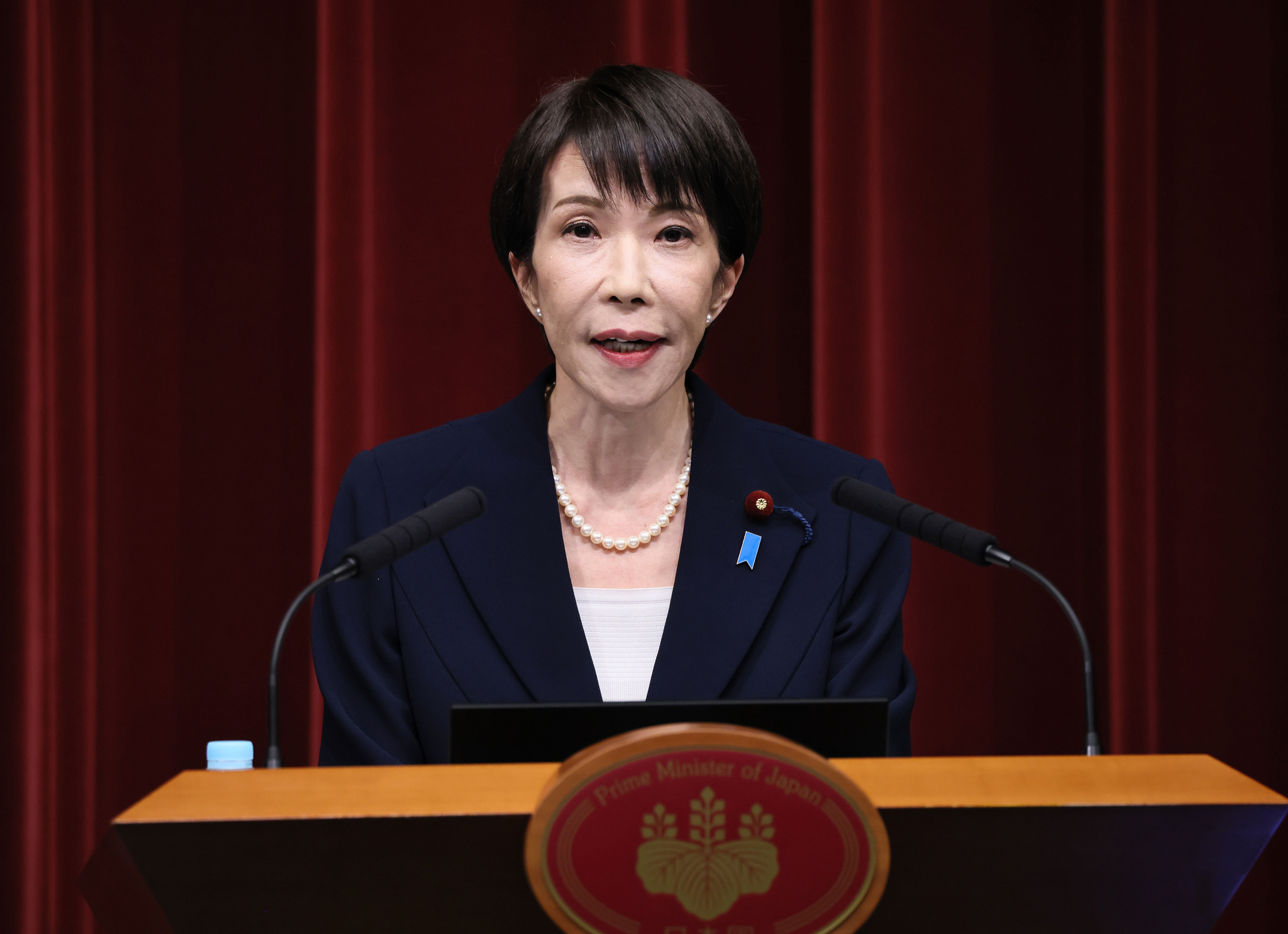 ▲▼日本首相高市早苗19日在總理官邸召開記者會，正式宣布23日解散眾議院。（圖／達志影像／美聯社）