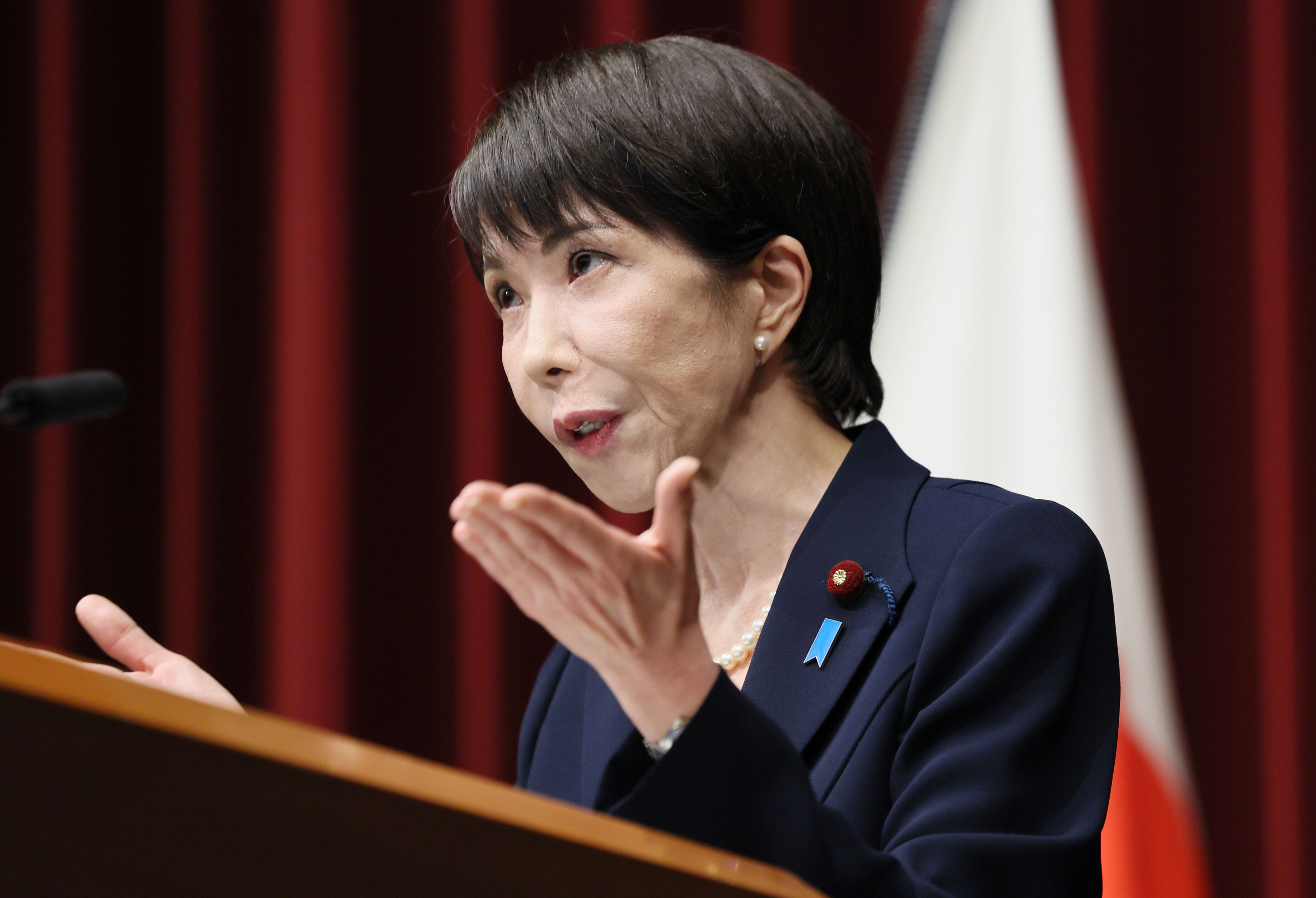 ▲▼日本首相高市早苗19日在總理官邸召開記者會，正式宣布23日解散眾議院。（圖／達志影像／美聯社）