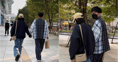 六月、李易挺過色聊婚變風波　街頭「十指緊扣」民眾目擊恩愛現況