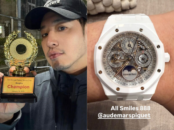 潘瑋柏隱藏版AP名錶上手　月相變可愛笑臉