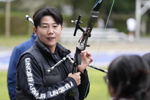 ▲里約奧運射箭女團銅牌雷千瑩深入偏鄉，撒下希望的種子。（圖／中華奧會提供）