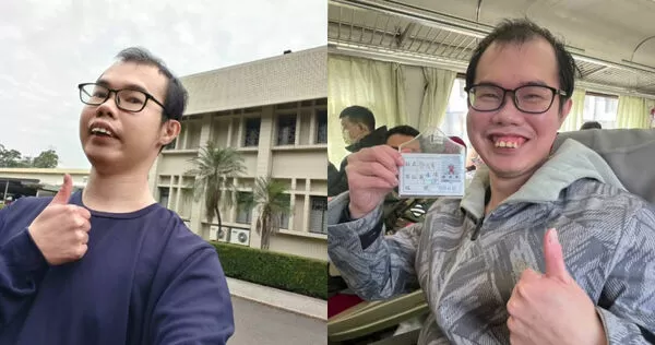 鄧佳華出獄後考街頭藝人證照。（圖／翻攝臉書／鄧佳華）