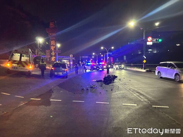 ▲淡水奪命車禍！25歲汽修廠員工下班回家途中，直行碰撞左轉車送醫不治。（圖／記者陳以昇翻攝，下同）