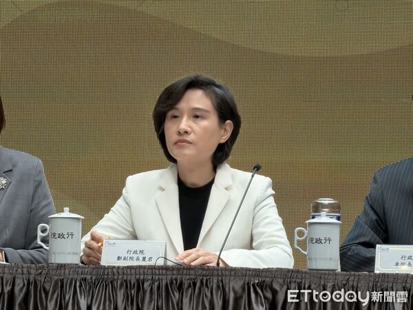 ▲▼ 行政院副院長鄭麗君出席說明台美對等關稅及相關談判成果記者會。（圖／記者陳家祥攝）