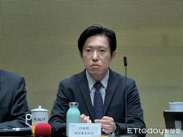 ▲▼行政院秘書長張惇涵出席說明台美對等關稅及相關談判成果記者會。（圖／記者陳家祥攝）