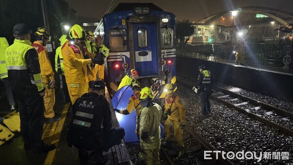 ▲基隆男疑似為了撿東西遭區間車撞死。（圖／記者郭世賢翻攝，下同）