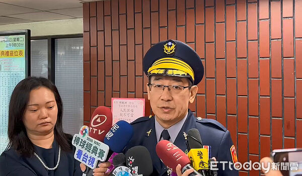 ▲新任刑事局長邱紹洲上任後接受媒體訪問。（圖／記者張君豪翻攝）