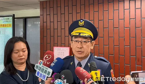 ▲新任刑事局長邱紹洲上任後接受媒體訪問。（圖／記者張君豪翻攝）