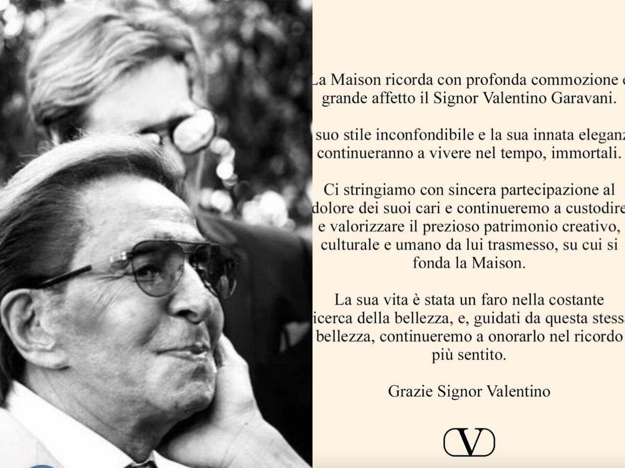 Balenciaga創意總監深情悼念恩師Valentino：無法接受你的離去