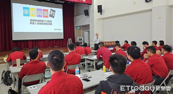▲台東縣消防局舉辦新進人員職前講習訓練。（圖／記者楊晨東翻攝）