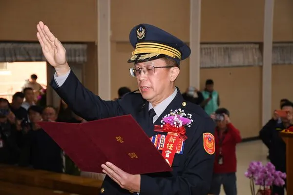 ▲彰化新任縣警局長陳世煌上任。（圖／縣府提供）